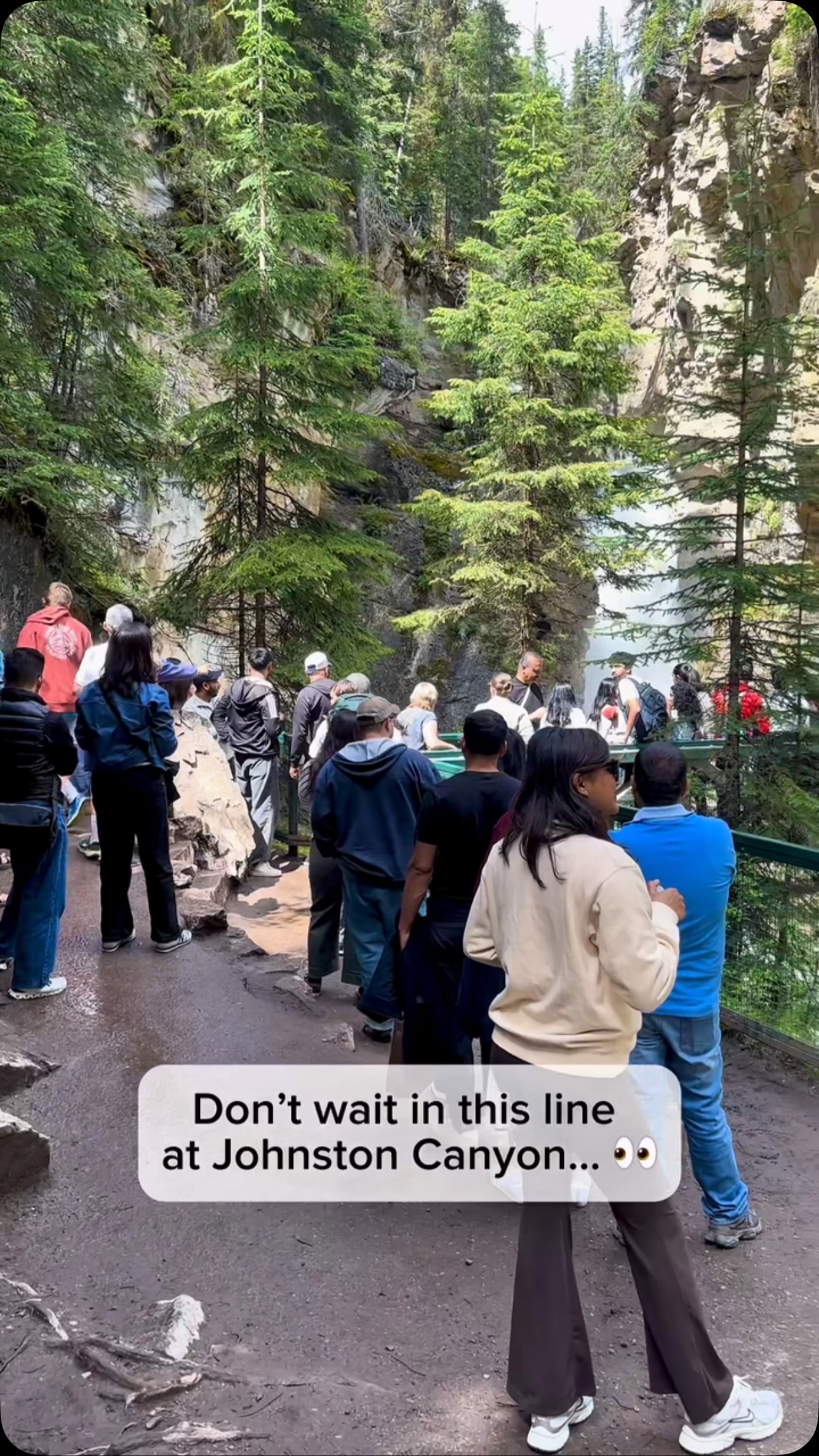 Johnston Canyon's Falls in Banff National Park