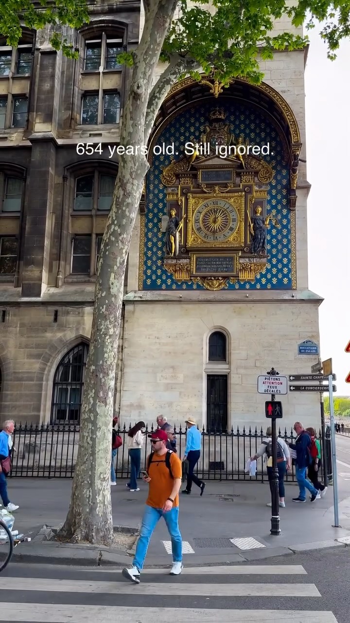 Parisian Clock Tower and Historic Palace