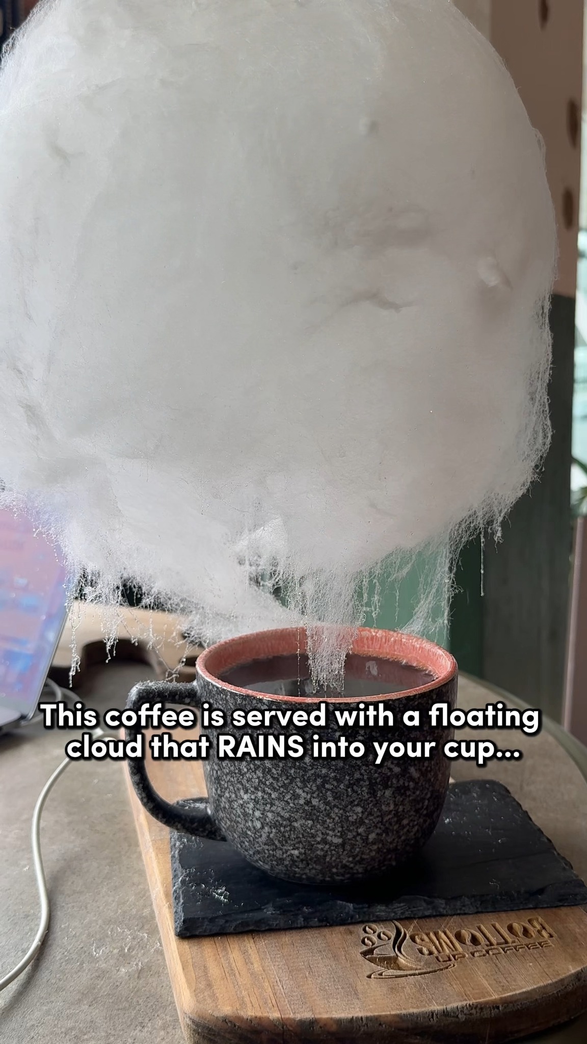 Bottoms Up Coffee's Unique "Rainy Day" Drink