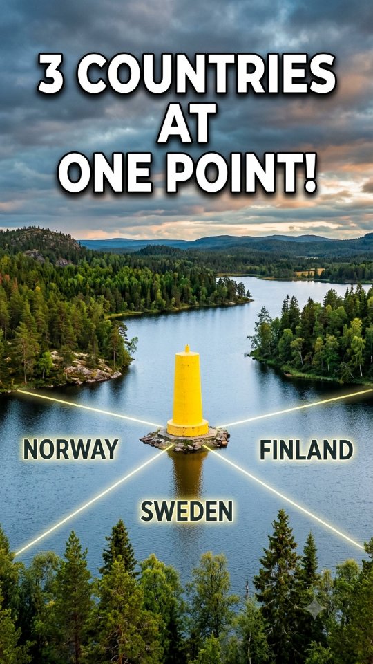 Northern Europe's Borderland and Tripoint Monument