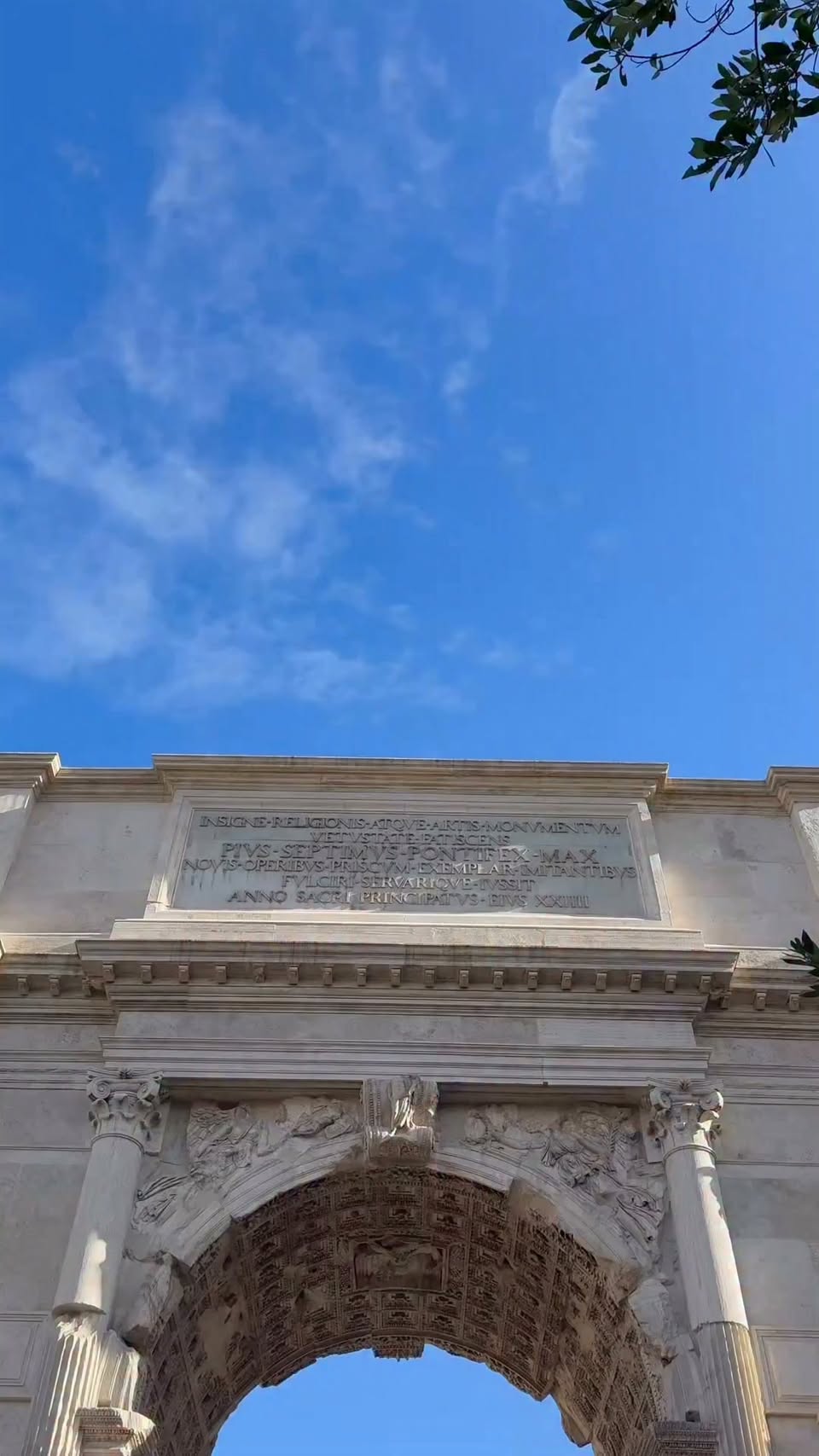 Ancient Roman Triumphal Arch and Forum