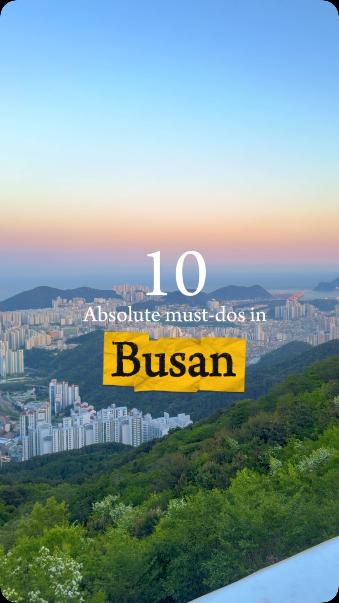 Busan's Beaches, Villages, and Scenic Views