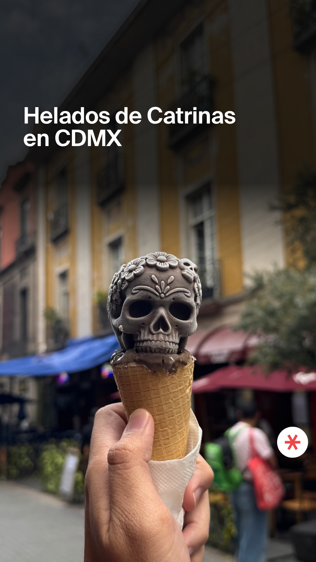 Catrina-Themed Artisan Ice Cream Cones