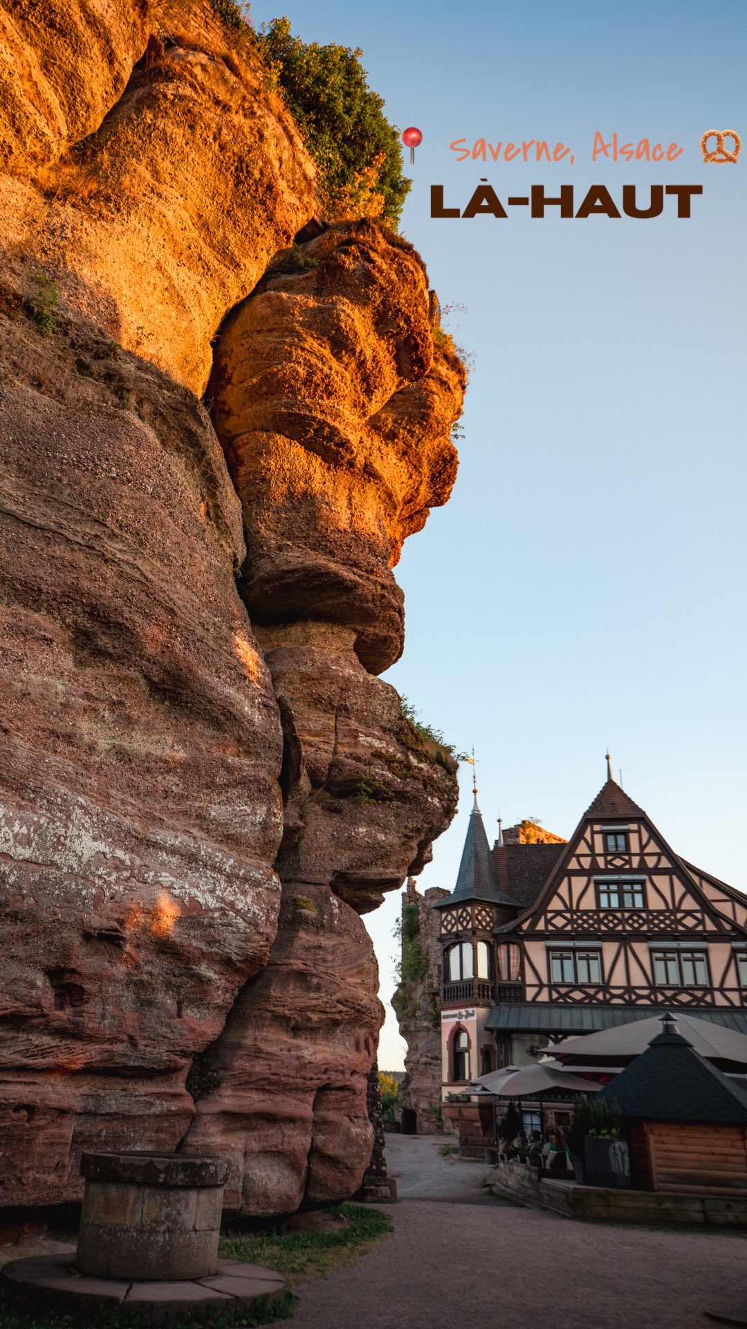 Alsace Castle Restaurant With Sunset Views