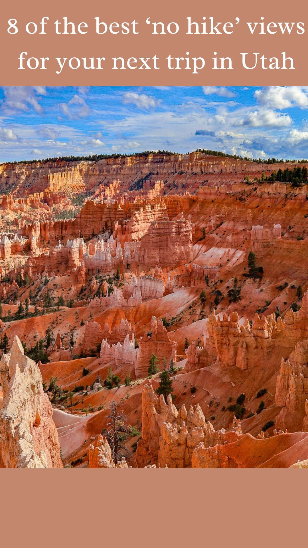 Utah's Scenic Viewpoints Require Minimal Walking