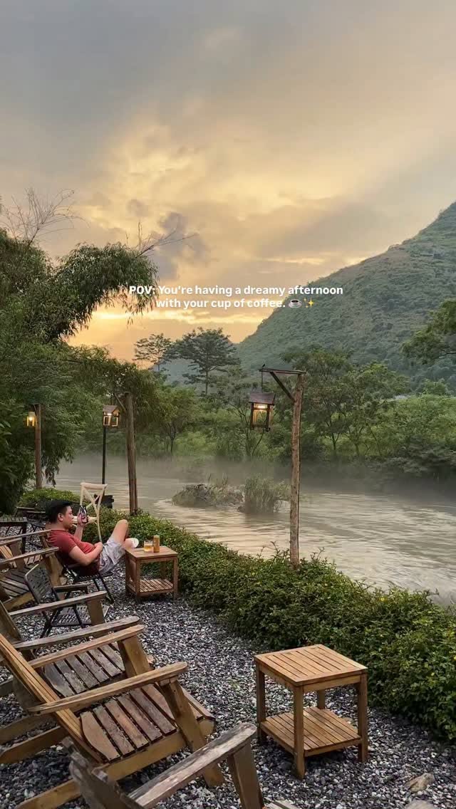 Dreamy Du Gia Waterfall and Mountain Views