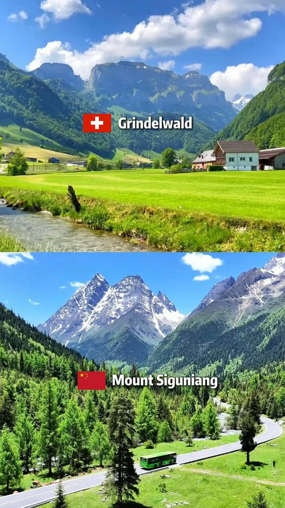 Western Sichuan Scenery Mirrors Swiss Alps
