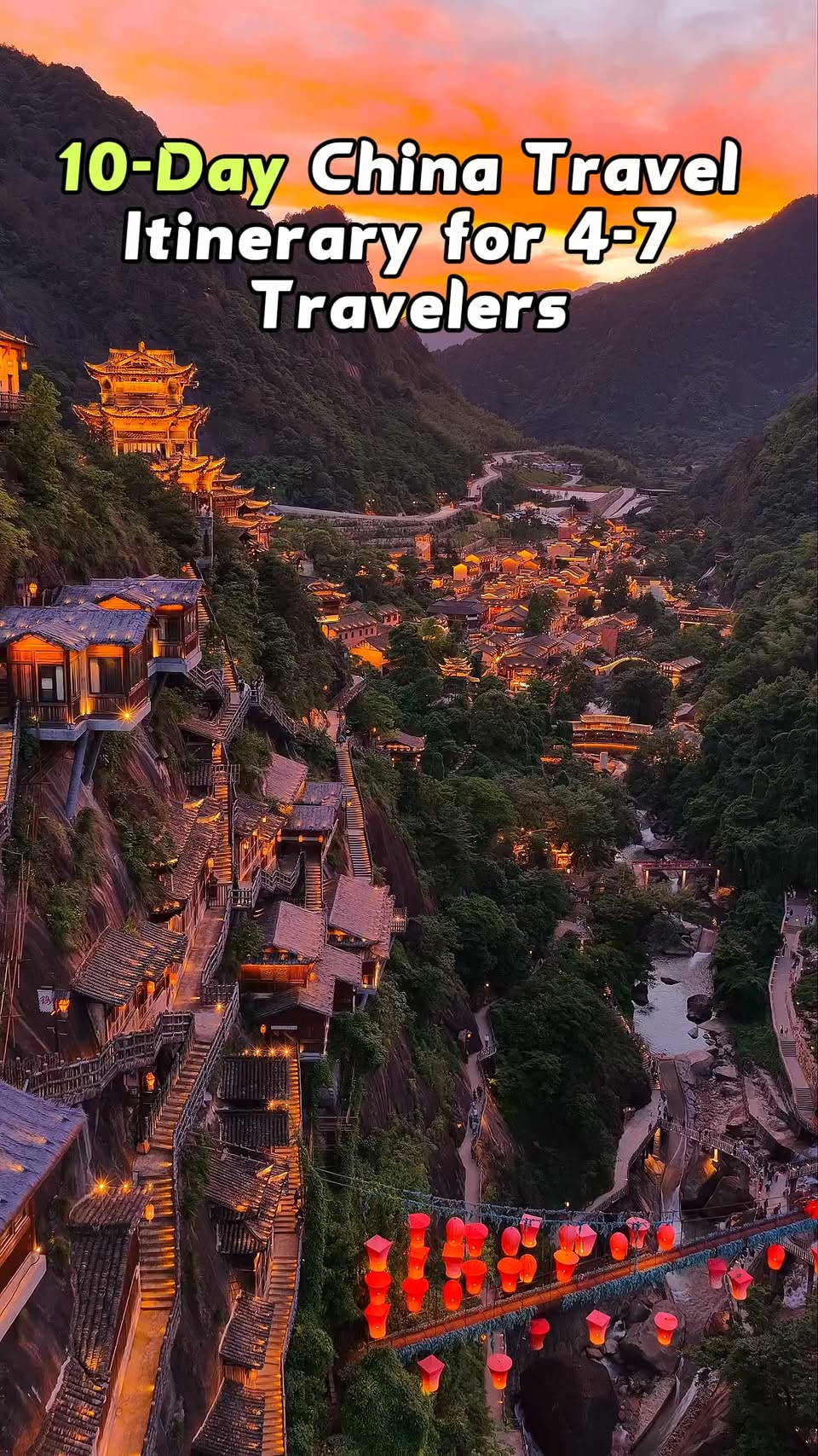 Chinese Itinerary: Villages, Cities, and Natural Wonders