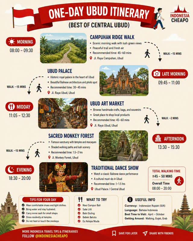 Ubud's Top Attractions: A Full Day Itinerary
