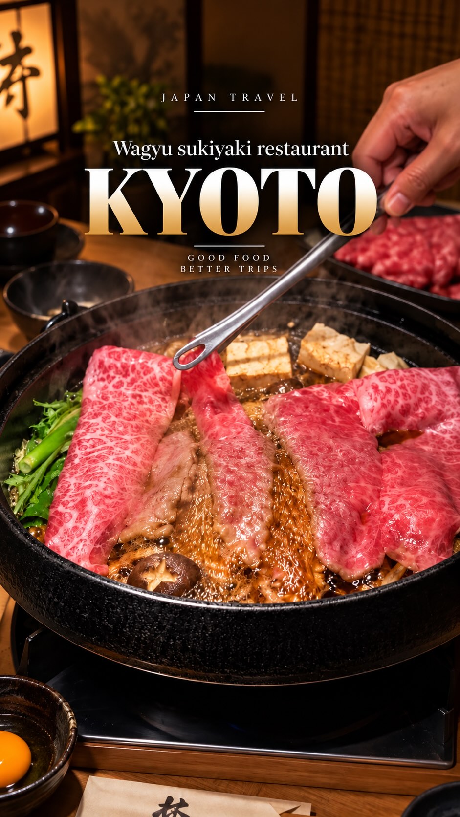 Kyoto's Pontocho District Wagyu Sukiyaki Experience