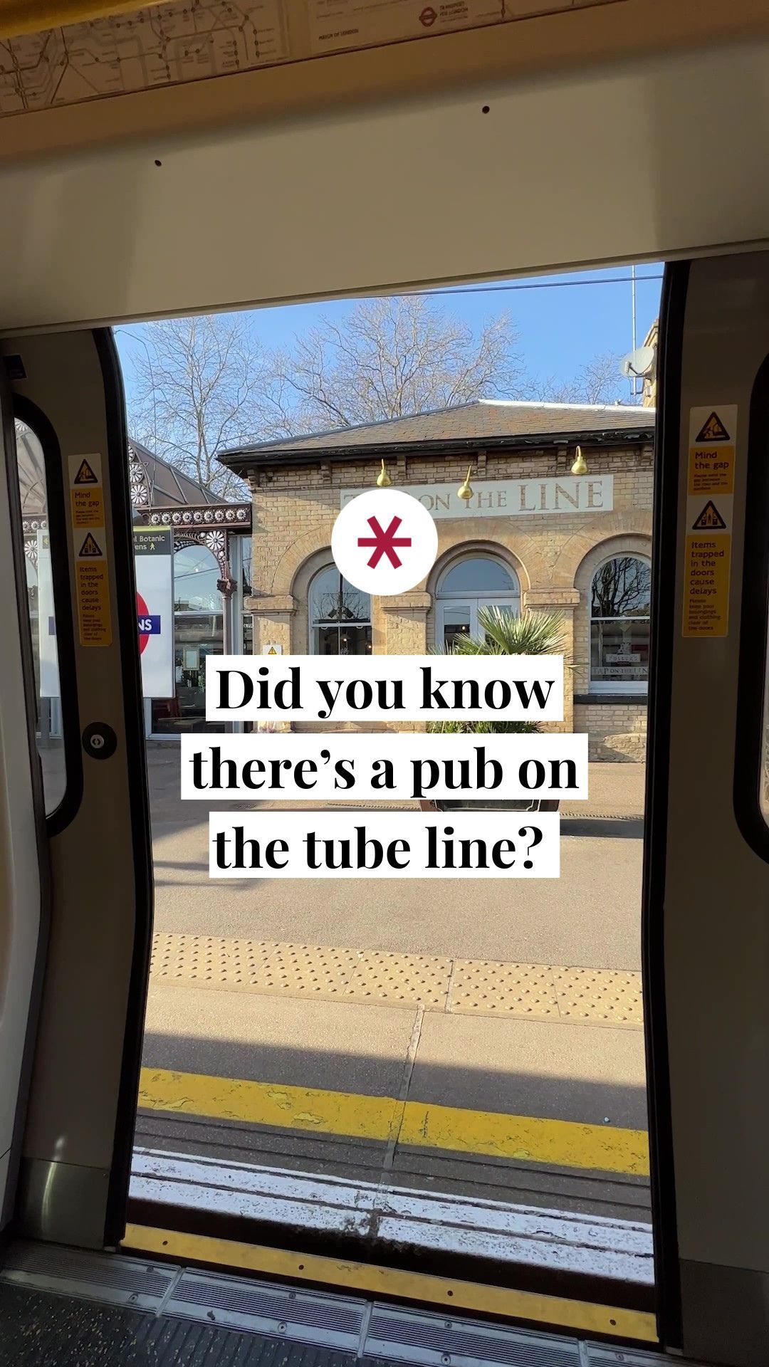 London Pub Near Kew Gardens Offers Train Views
