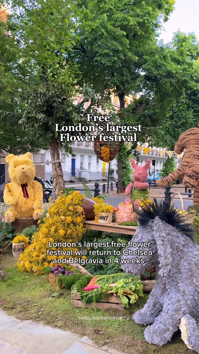 Floral Fashion Installations in Belgravia and Chelsea
