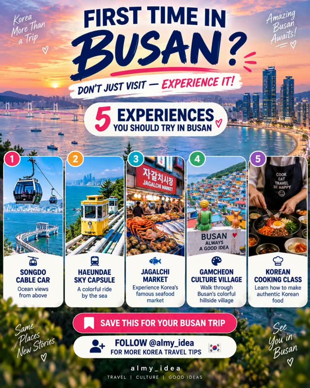 Busan's Top Attractions: Culture, Markets, and Scenic Rides