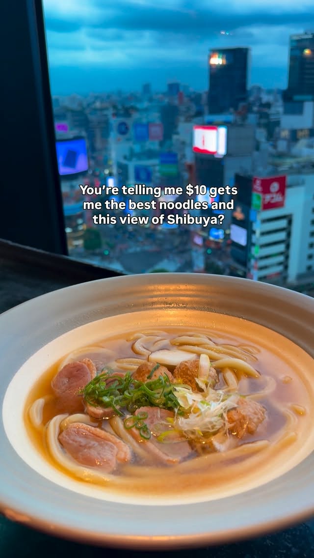 Shibuya's Scenic Views and Affordable Noodle Delights