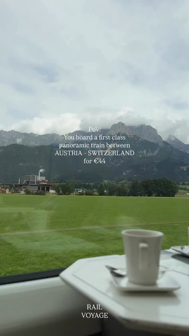 Alpine Train Journey Through Austria and Switzerland