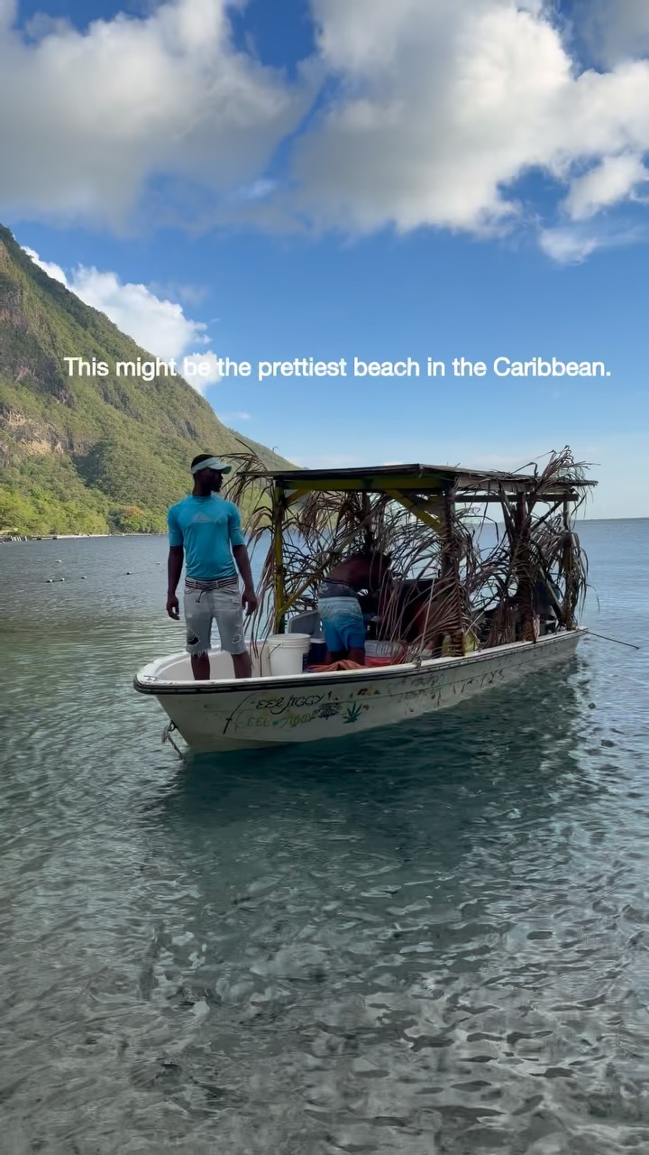 Beaches Near St. Lucia's Iconic Pitons