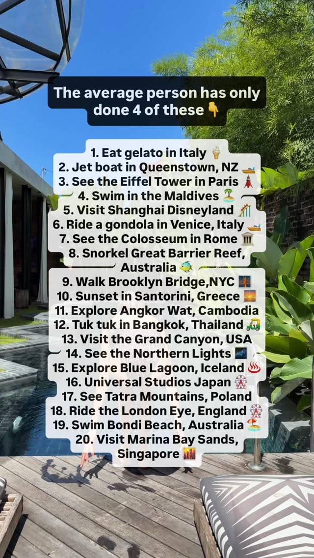 Global Travel Destinations and Experiences