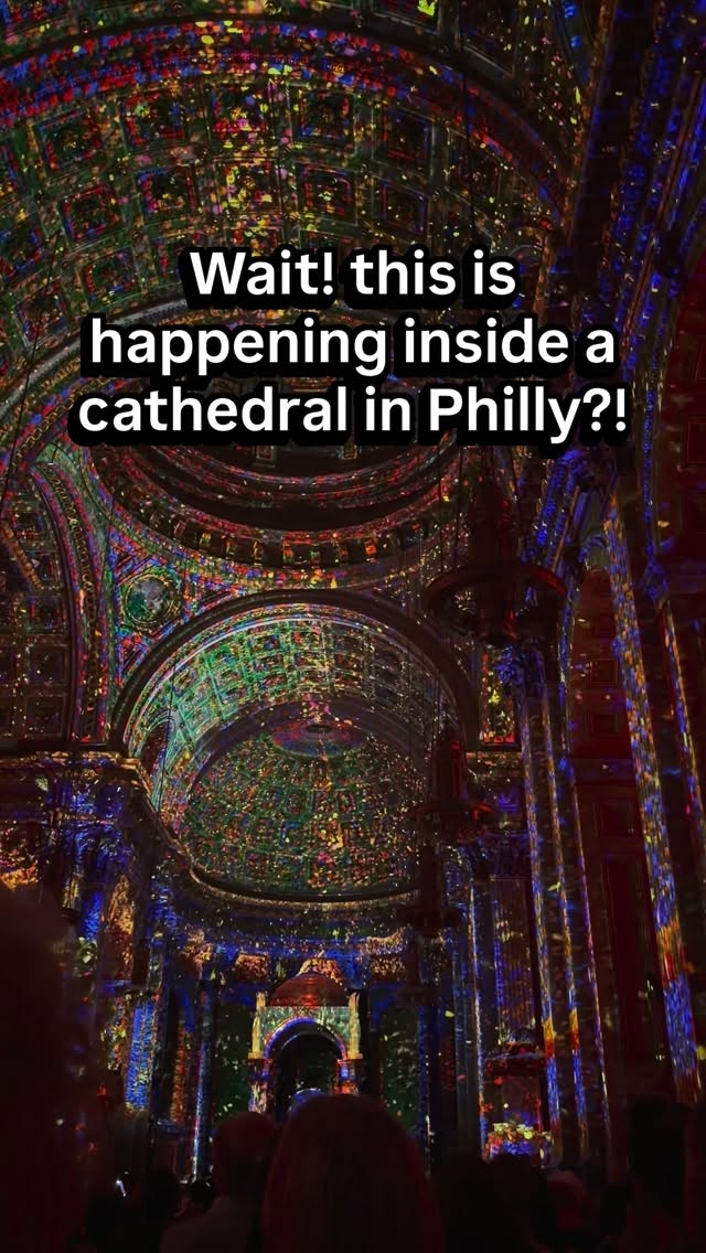 Immersive Light Show At Philadelphia Cathedral