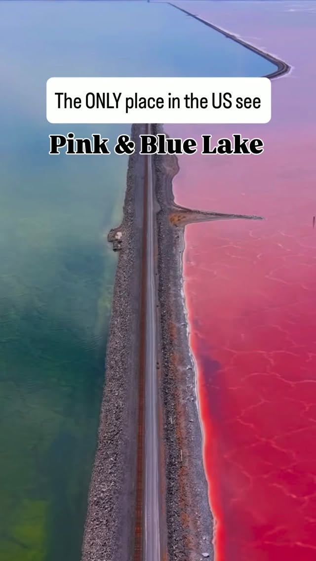 Great Salt Lake And Spiral Jetty's Pink Waters