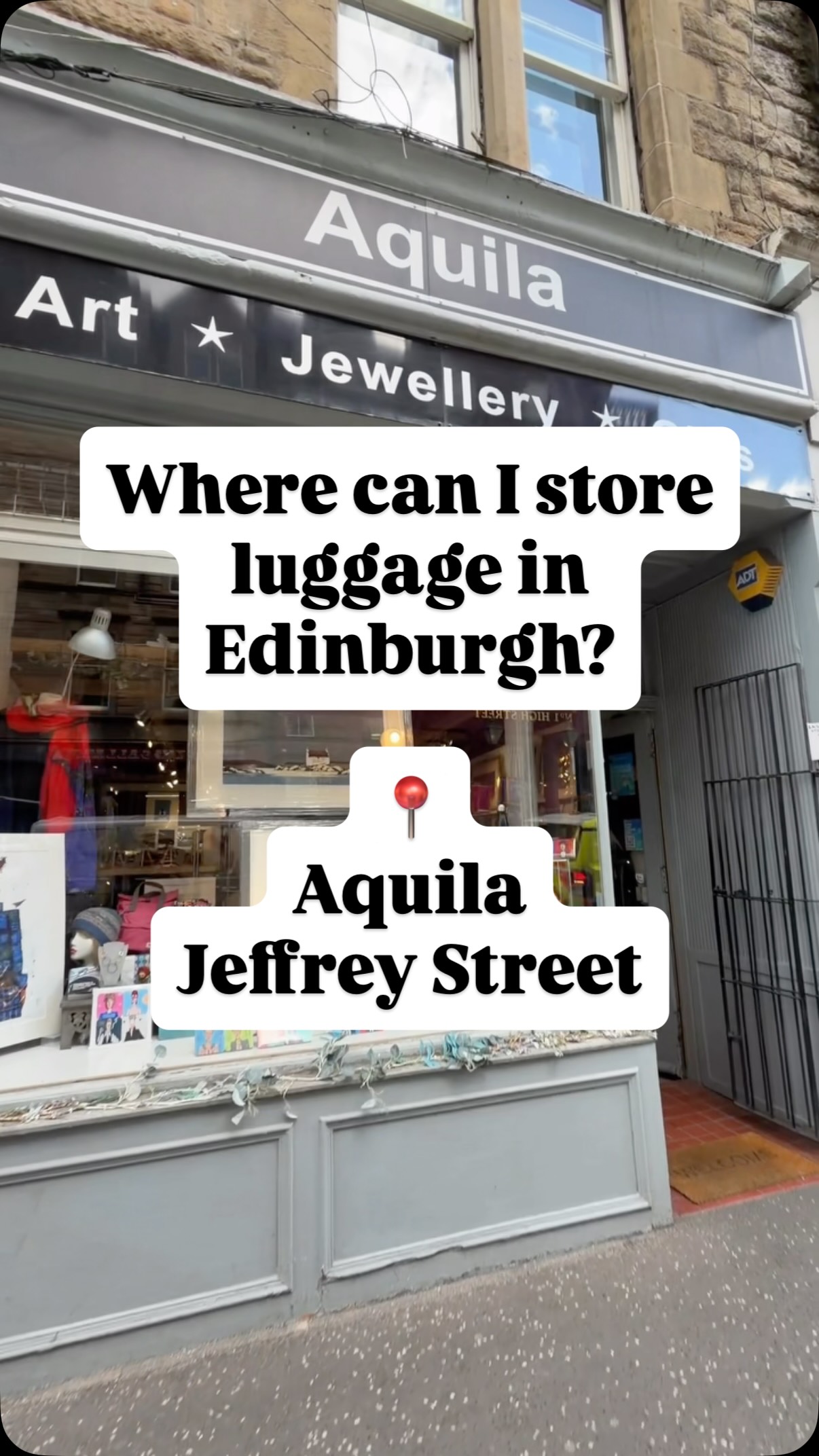 Aquila Offers Luggage Storage in Edinburgh