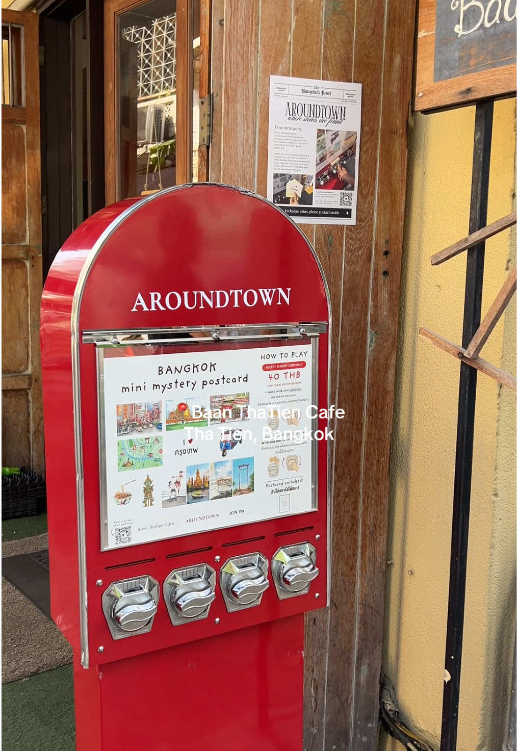 Baan ThaTien Cafe Offers Mystery Postcard Souvenirs