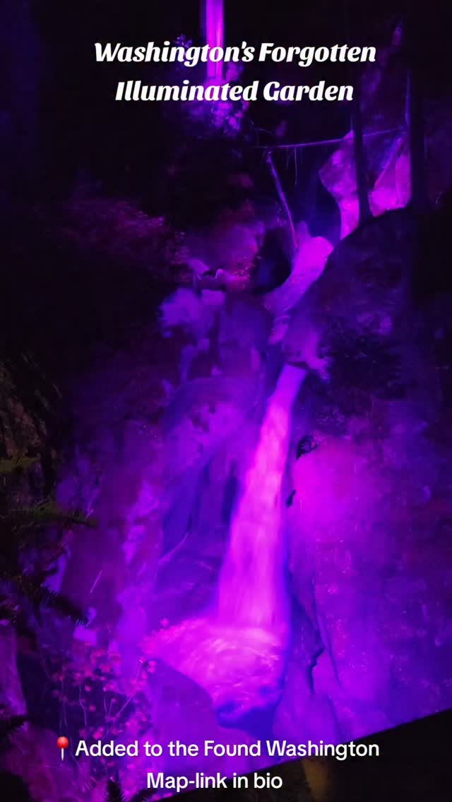 Ladder Creek Falls Illuminated Garden And Waterfall
