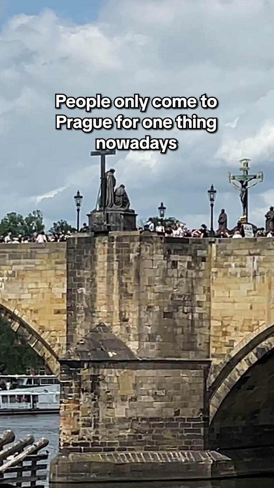 Prague's Charles Bridge and Pietà in Depeche Mode Photos