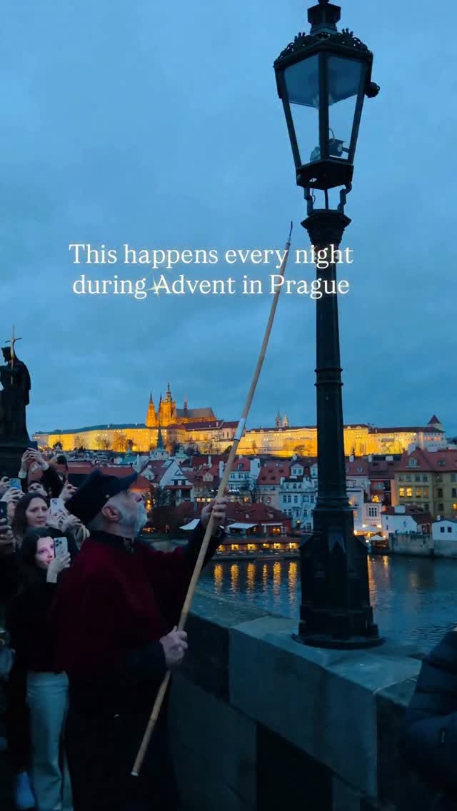 Prague Castle and Charles Bridge at Dusk
