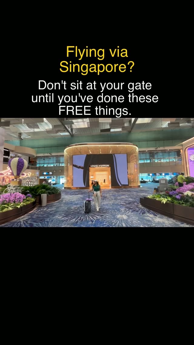 Free Changi Airport Activities During Your Layover