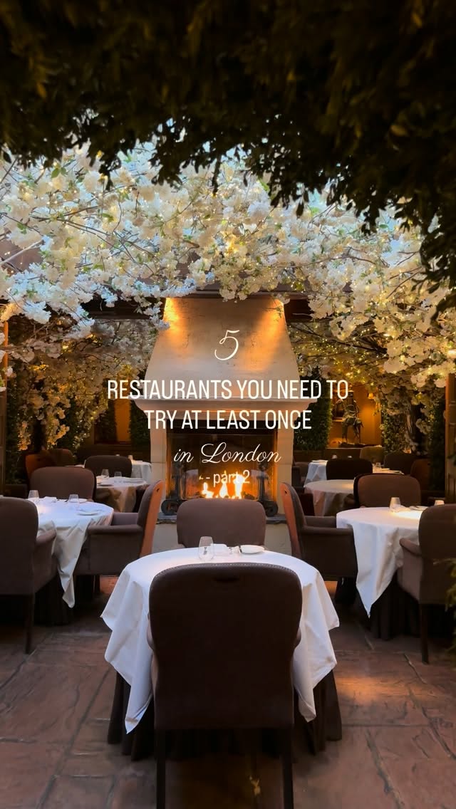 Five London Restaurants Offer Diverse Dining Experiences