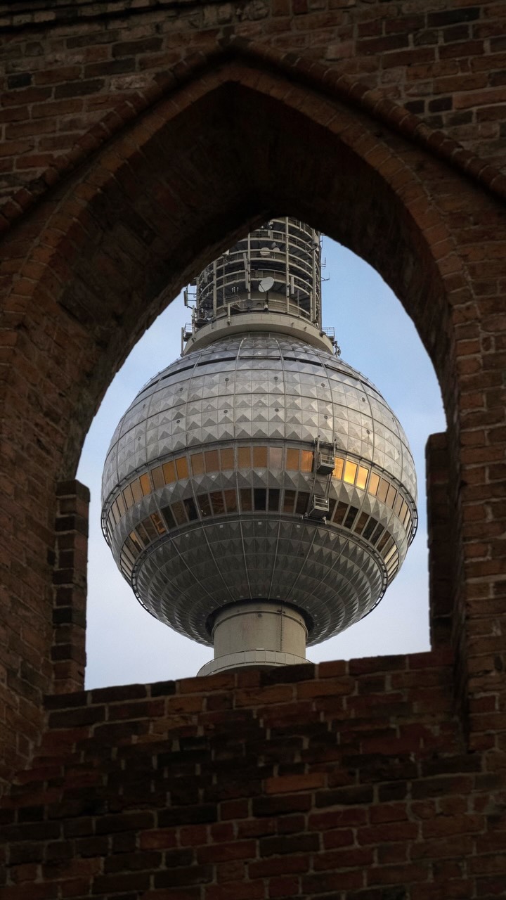 Berlin TV Tower Through Medieval Ruins Photo Spot