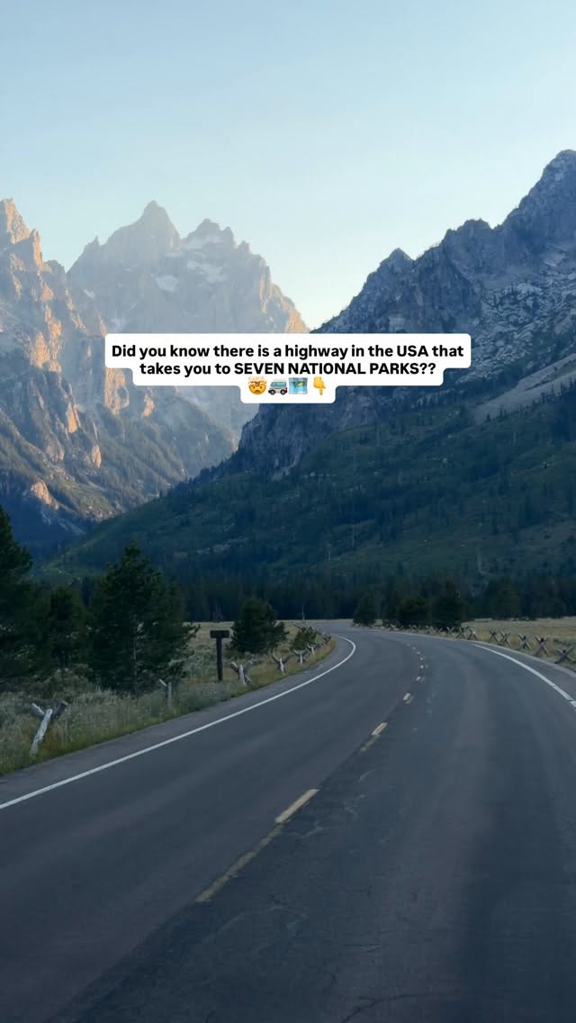 Seven National Parks Along US Route 89