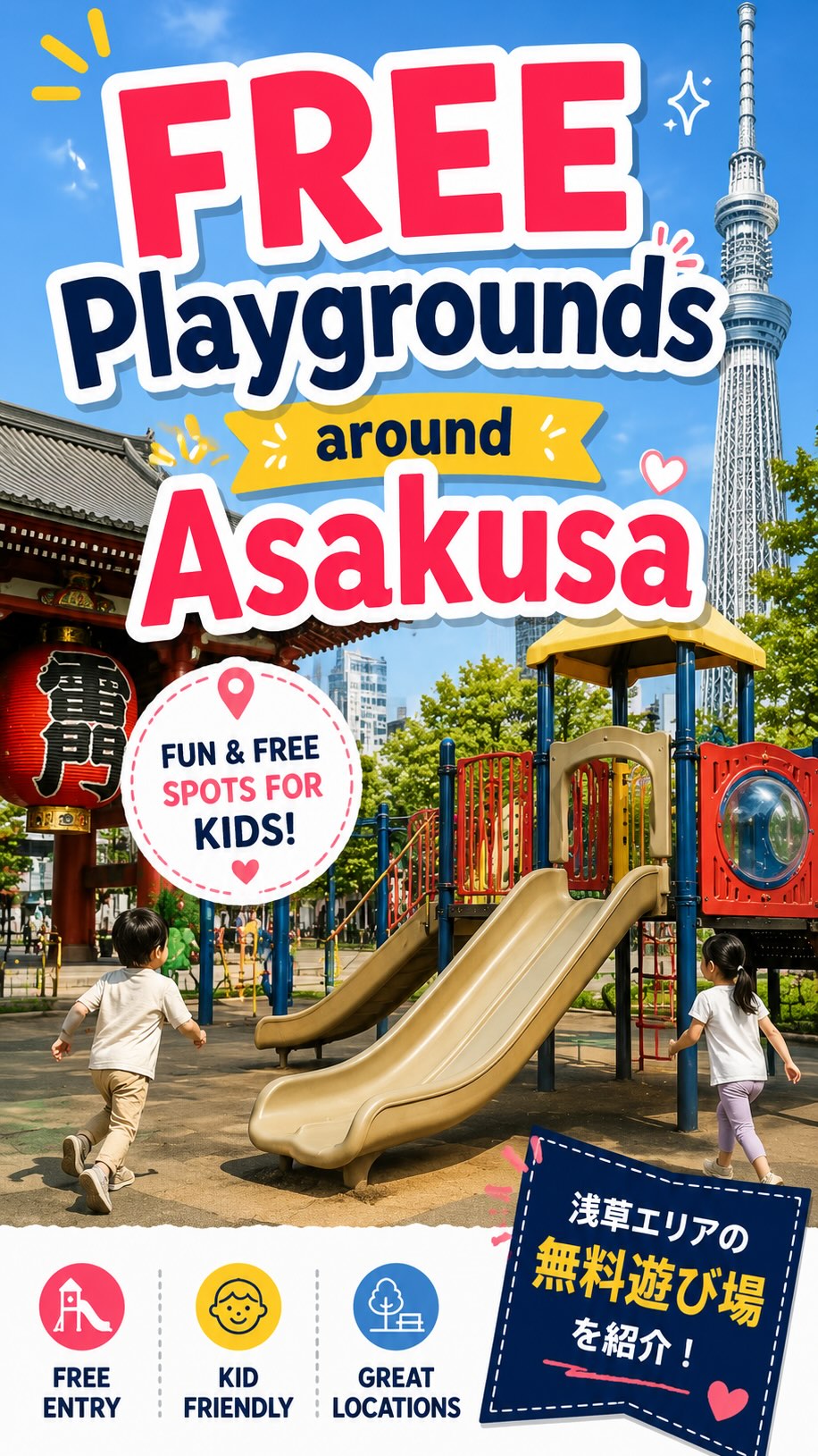 Free Playgrounds For Families In Asakusa