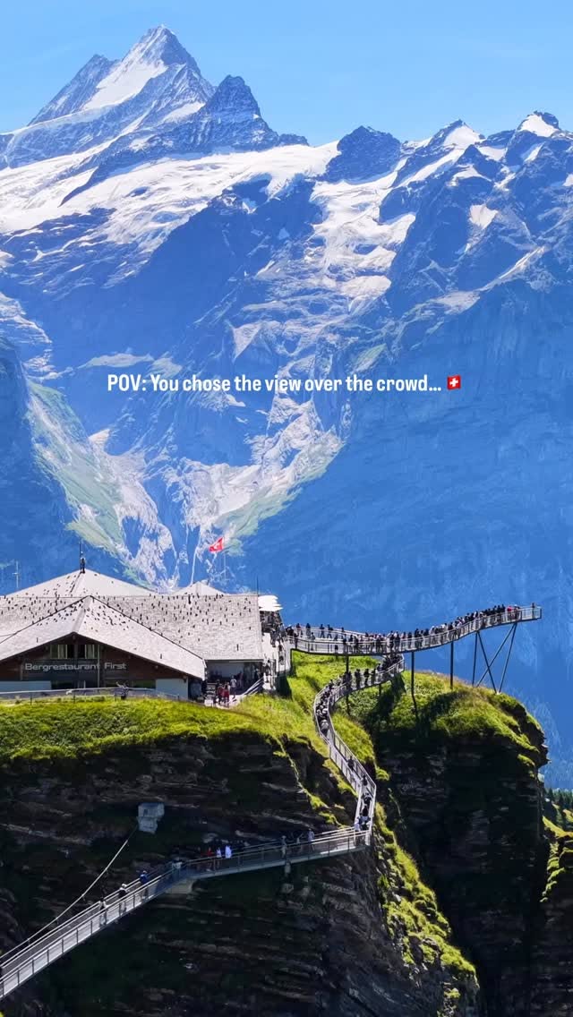 Grindelwald First: Swiss Mountain Views and Serene Meadows