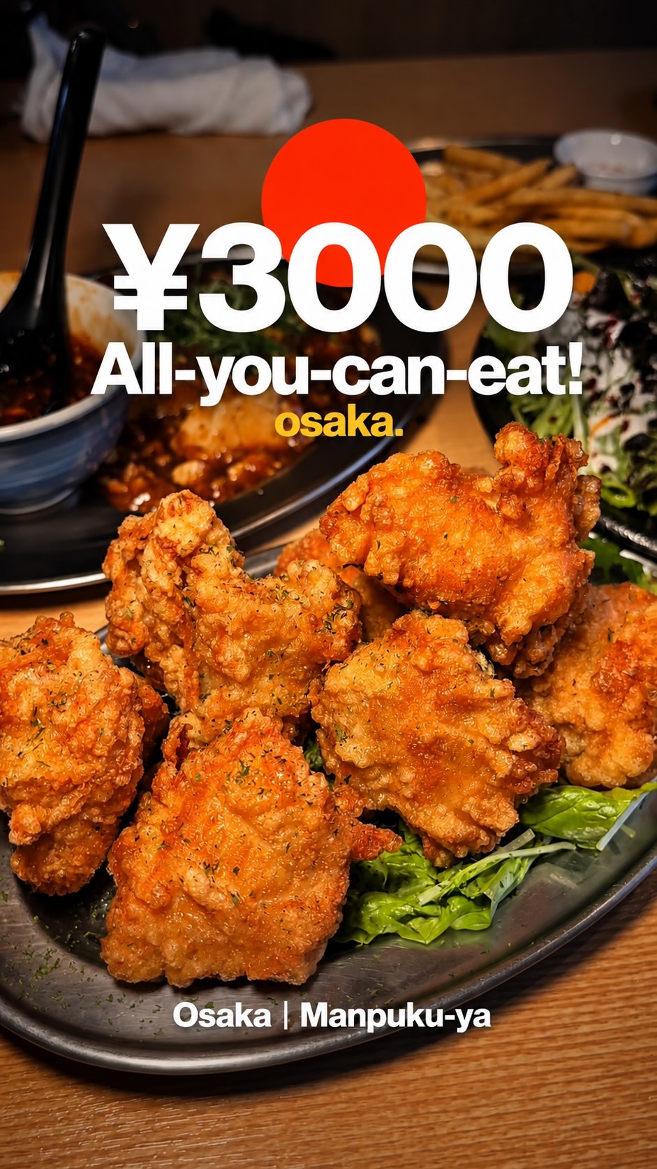 Osaka Izakaya Offers All-You-Can-Eat Plan