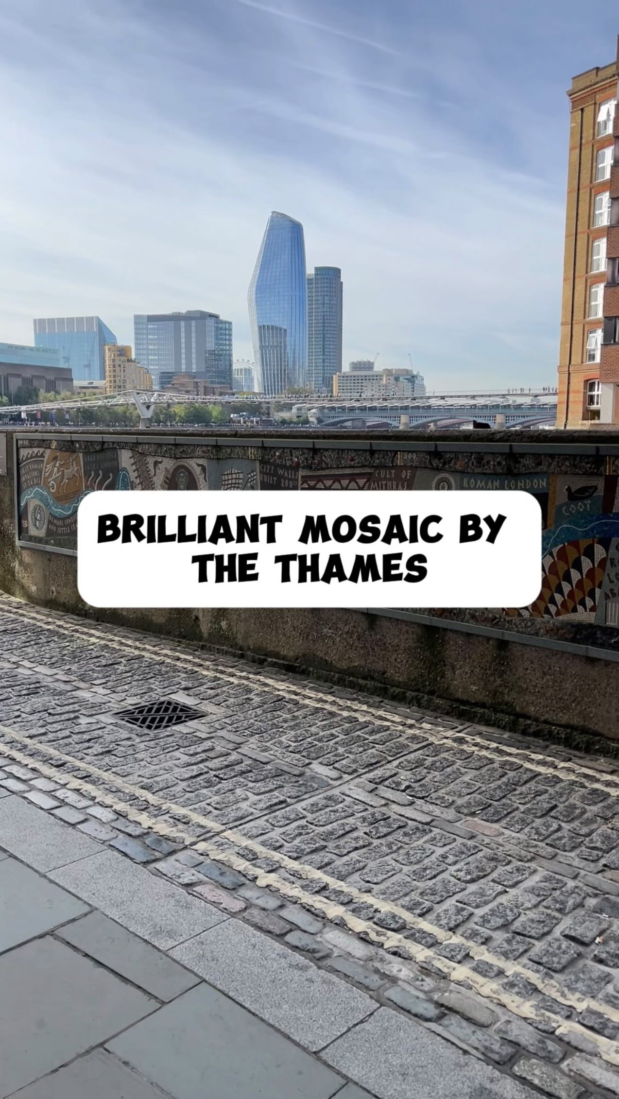 London's Historic Dock Featuring Large Mosaic