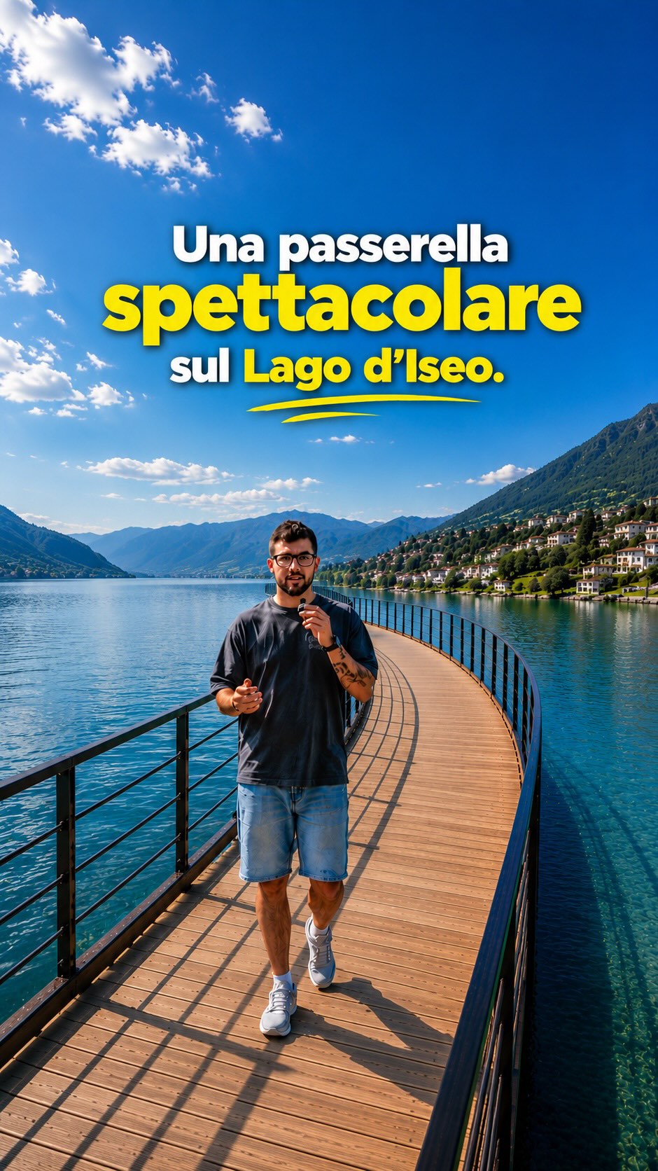 Wooded Lake Iseo Walkway And Scenic Spot