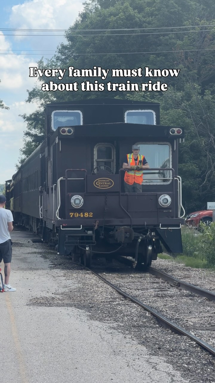 Vintage Train Ride Through Mennonite Countryside