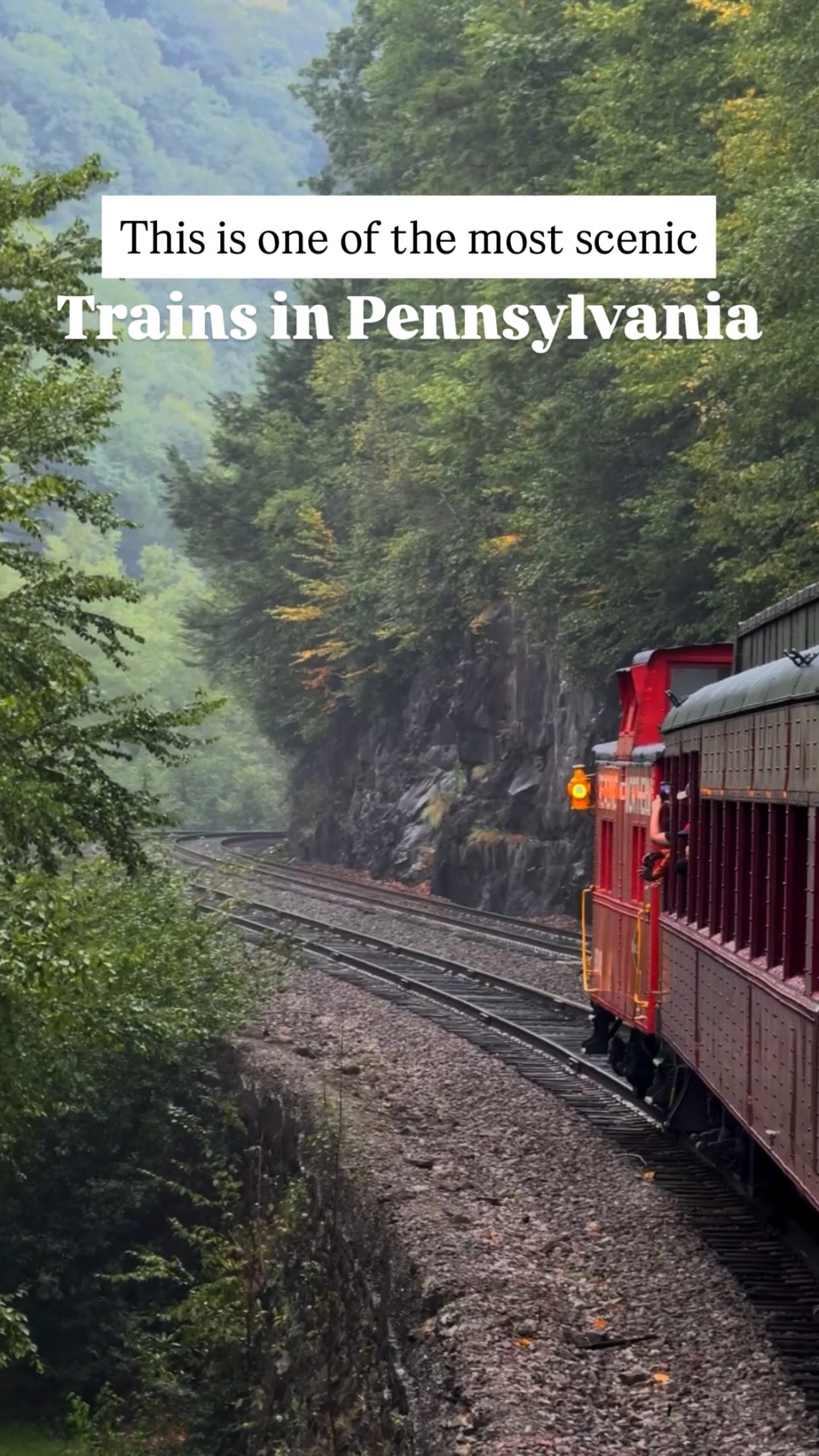 Scenic Train Ride Through Pennsylvania's Lehigh Gorge