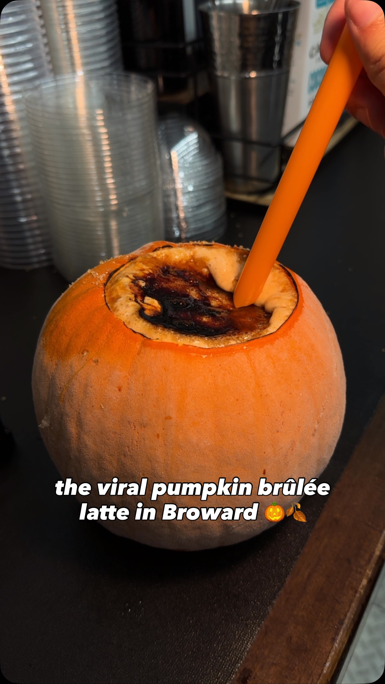 Viral Pumpkin Brûlée Latte at Rosso Coffee Club