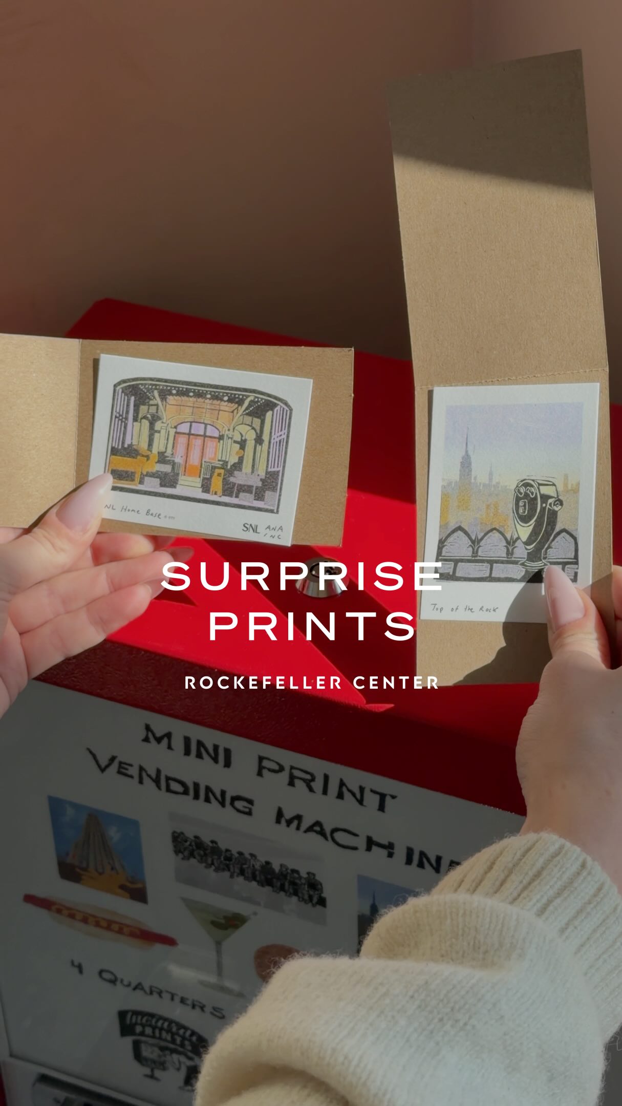 Mini Prints At Rockefeller Center Vending Machines