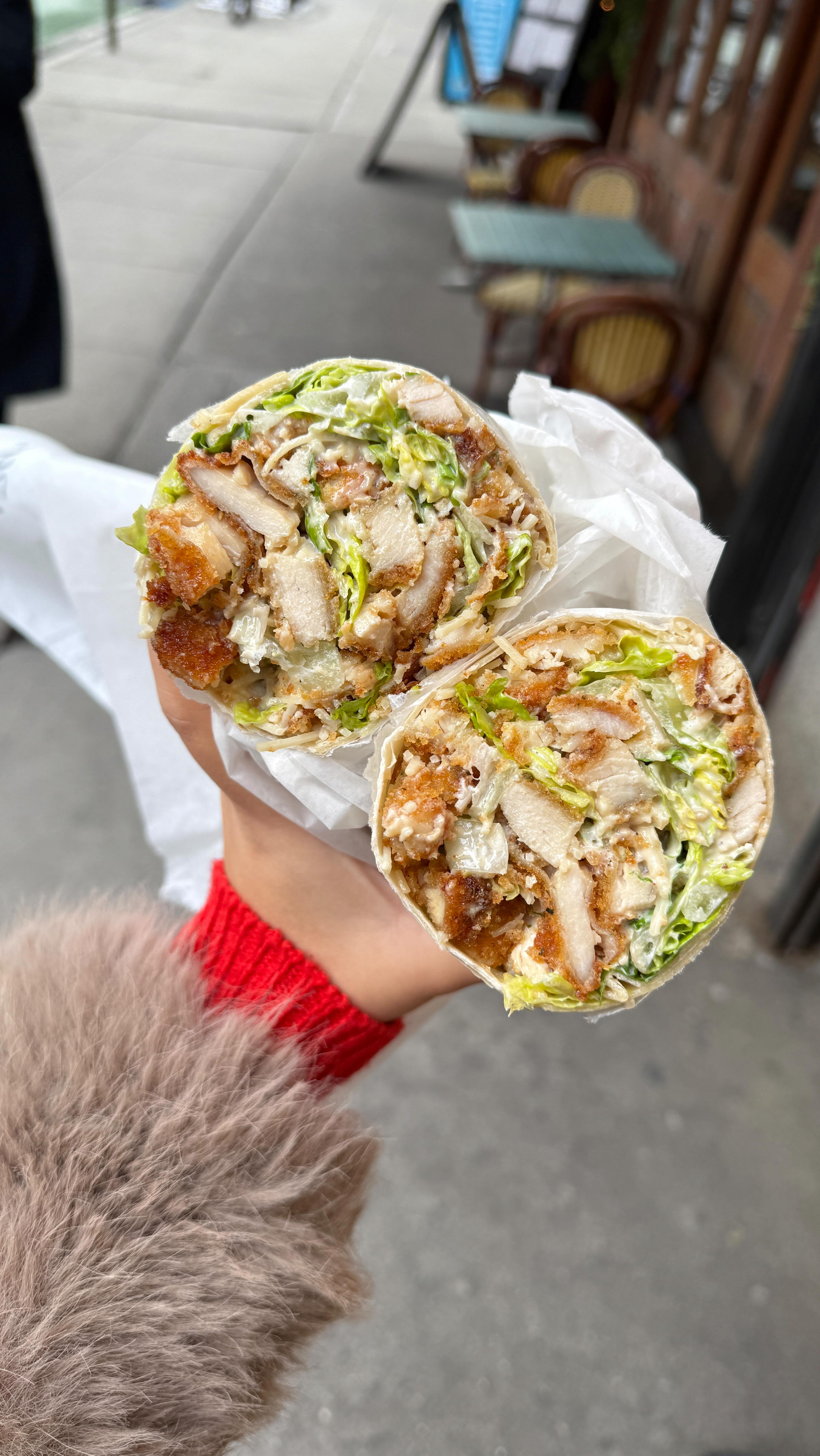 Milano Market's Highly-Rated Chicken Cutlet Caesar Wrap