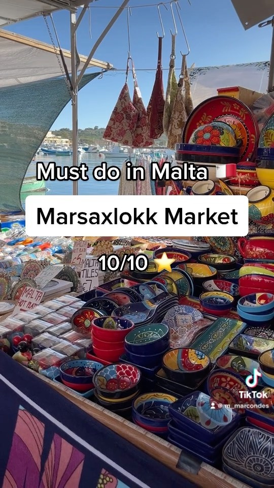 Malta's Marsaxlokk Market and St. Peter's Pool