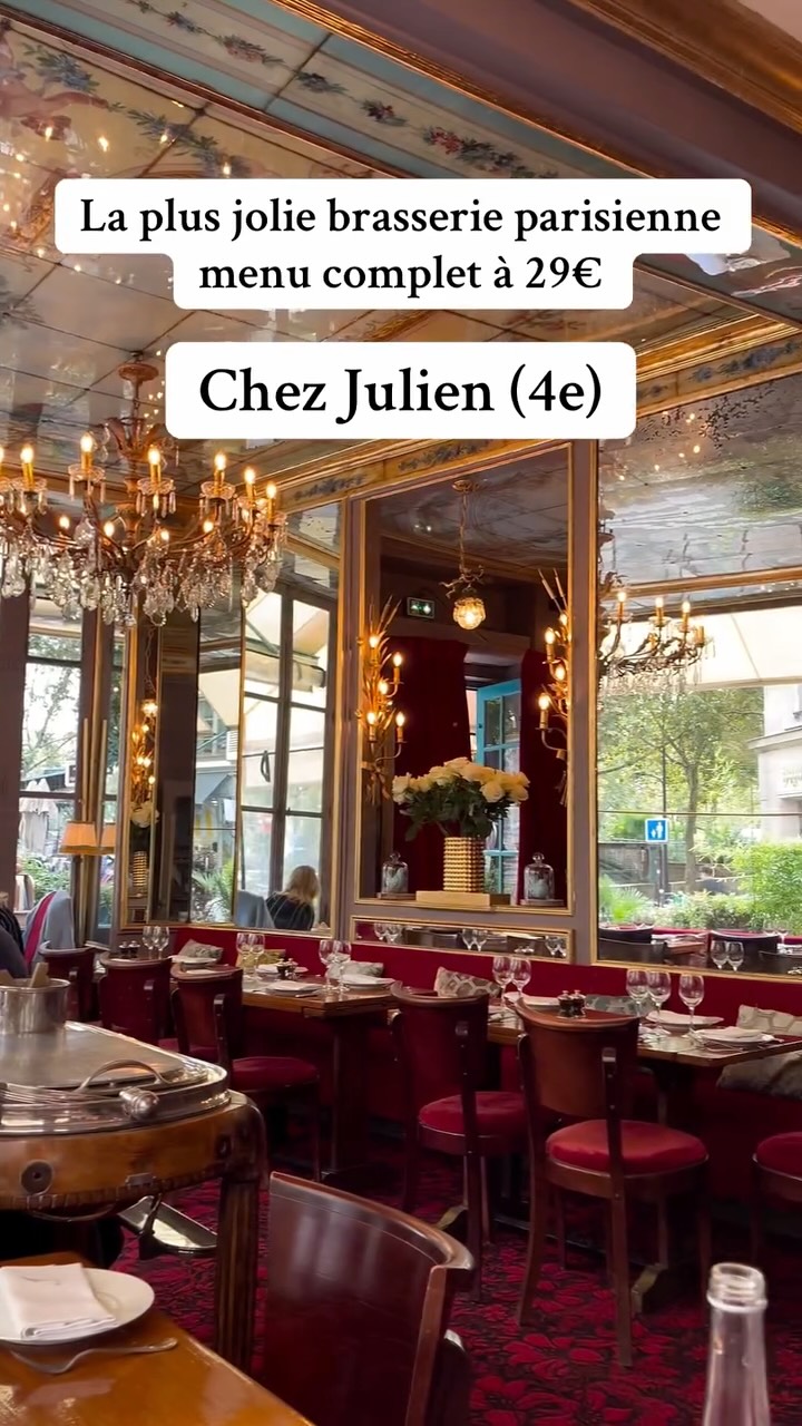 Parisian Brasserie Near Île Saint-Louis