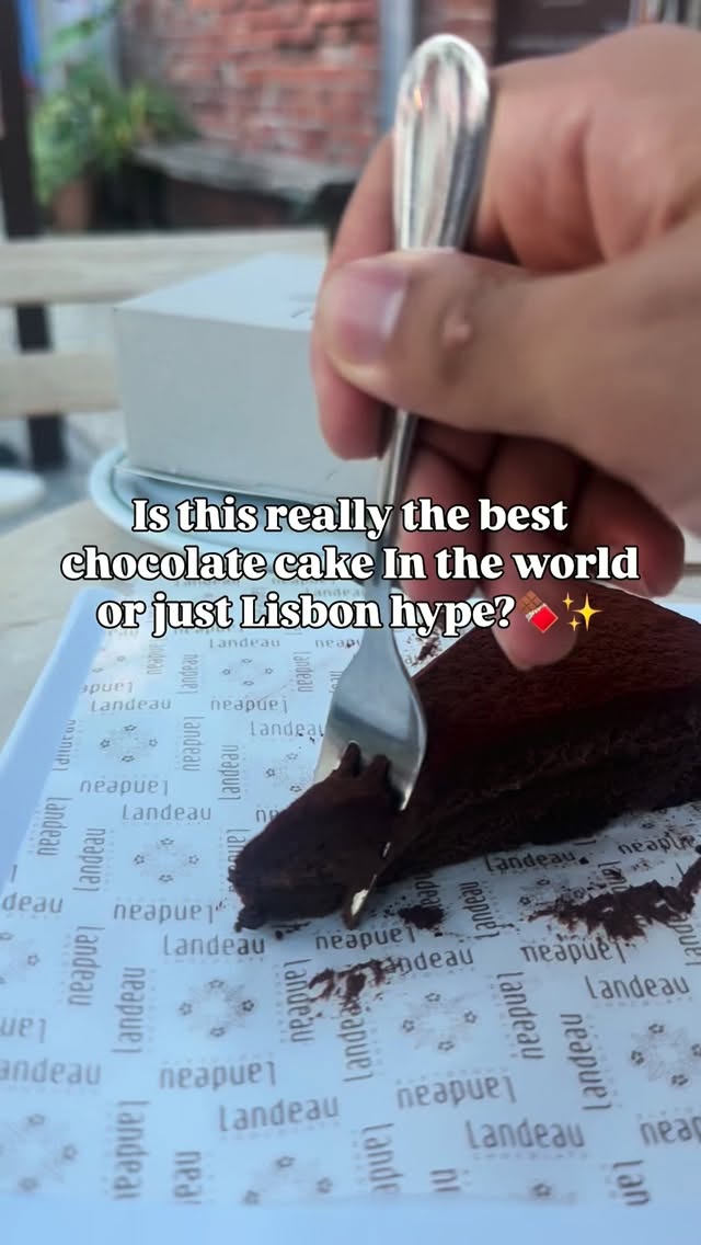 Lisbon's LX Factory Cafe and Chocolate Cake