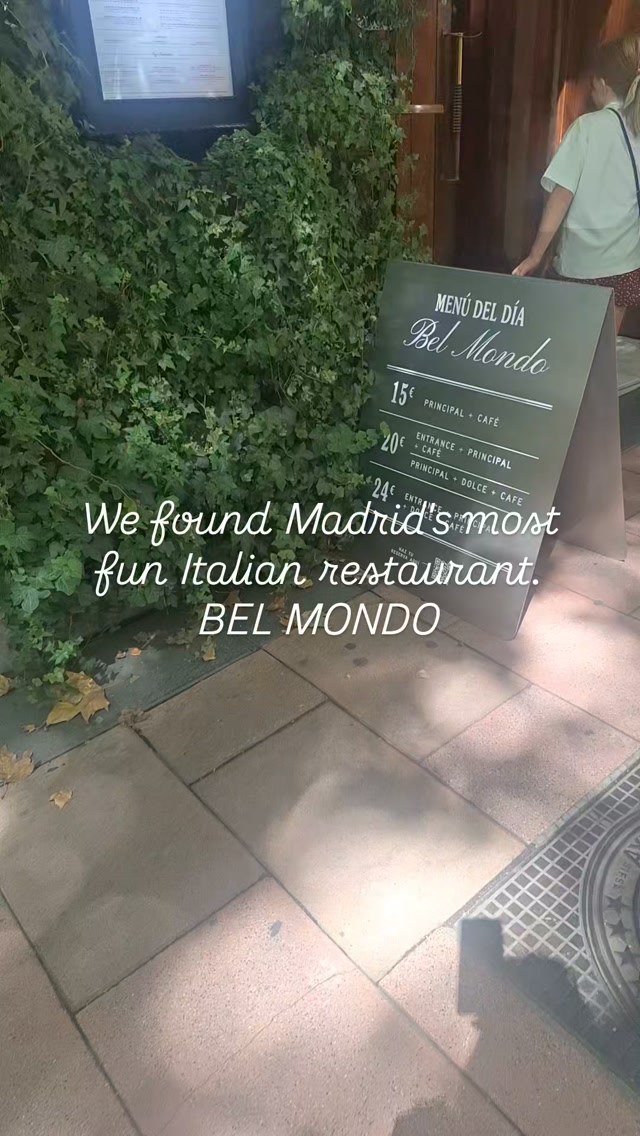 Madrid's Colourful and Over-the-Top Italian Lunch Spot