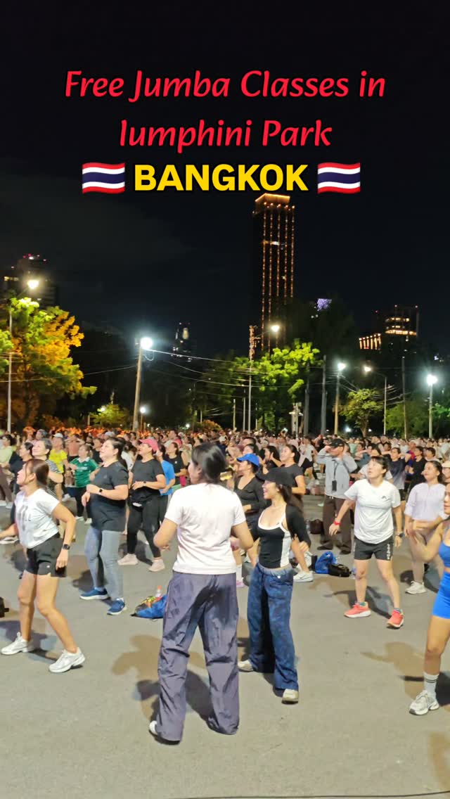 Free Zumba Classes in Bangkok's Lumphini Park