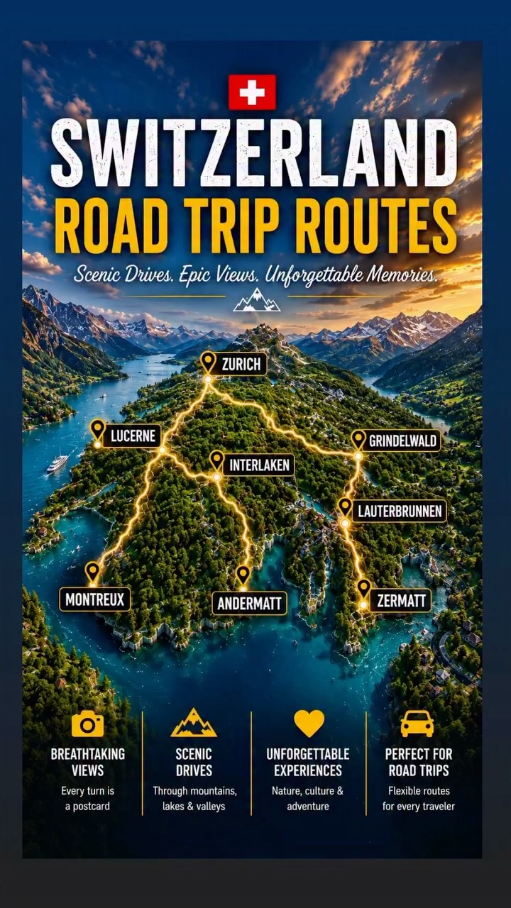 Swiss Road Trip Adventures Through Alpine Villages