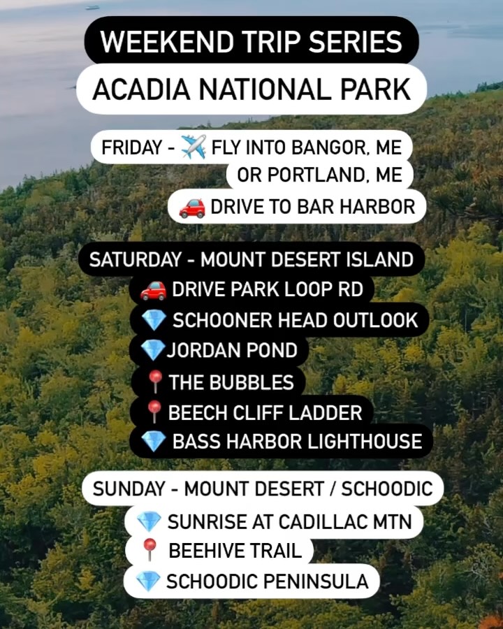 Acadia National Park's Two-Day Itinerary
