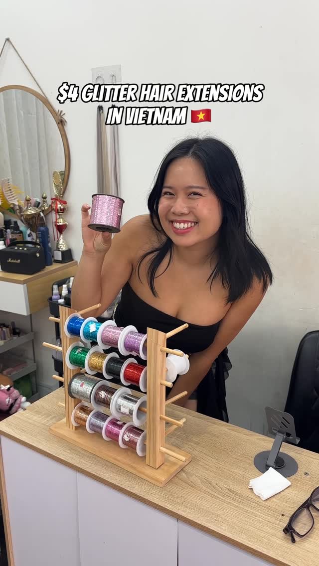 Glitter Hair Extensions Available In Vietnam